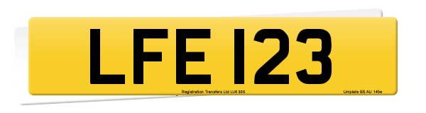 Registration number LFE 123